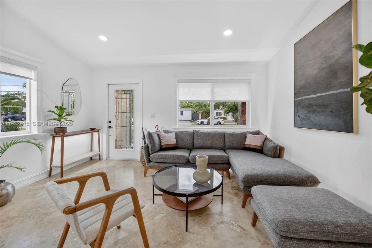 Interior, Living room, Recessed Lighting