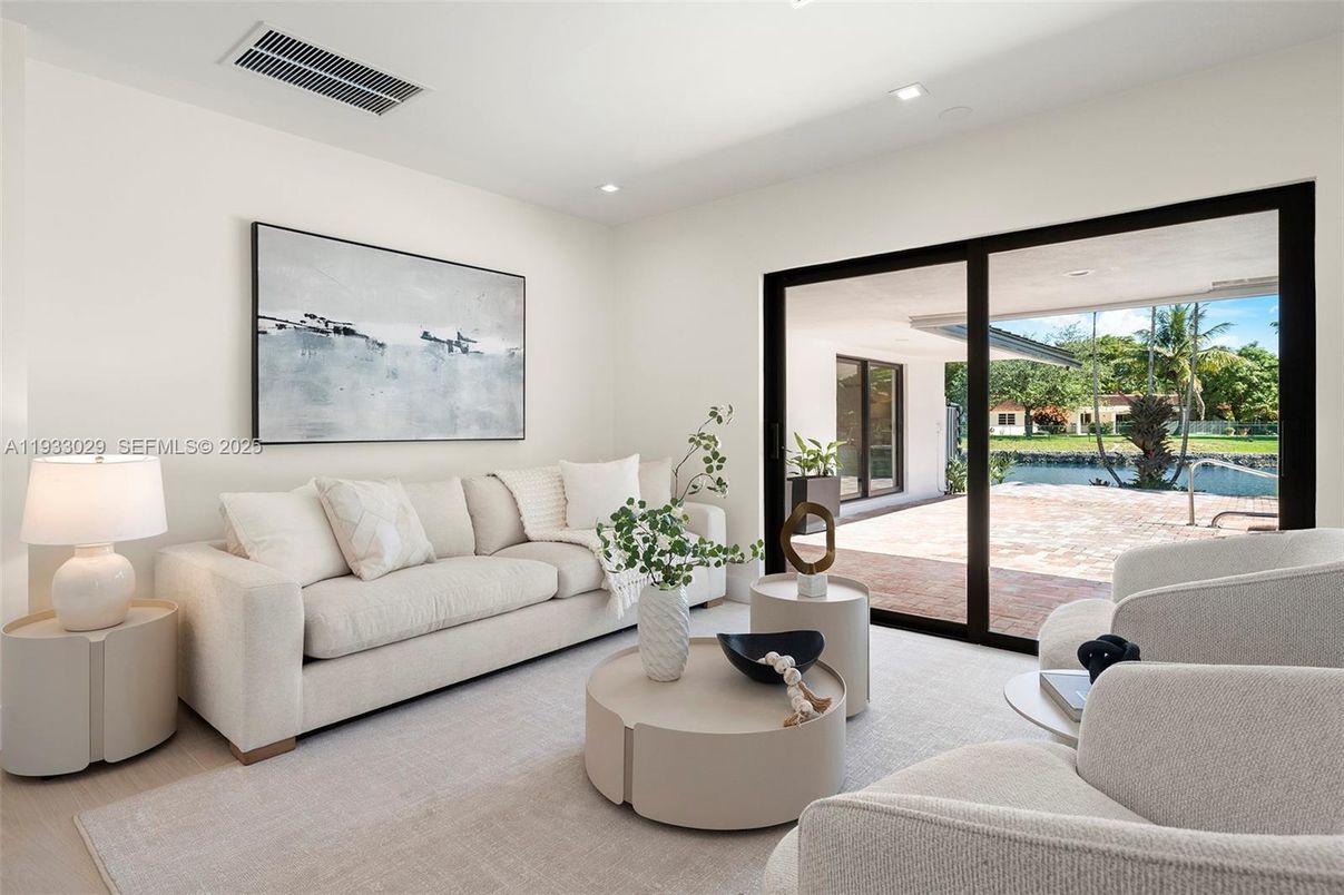 Interior, Living room, Recessed Lighting
