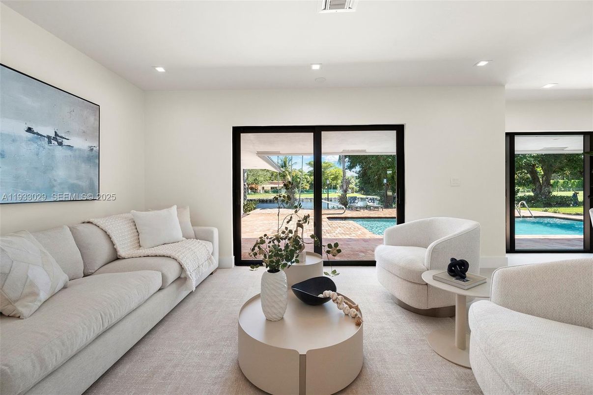 Interior, Living room, Recessed Lighting