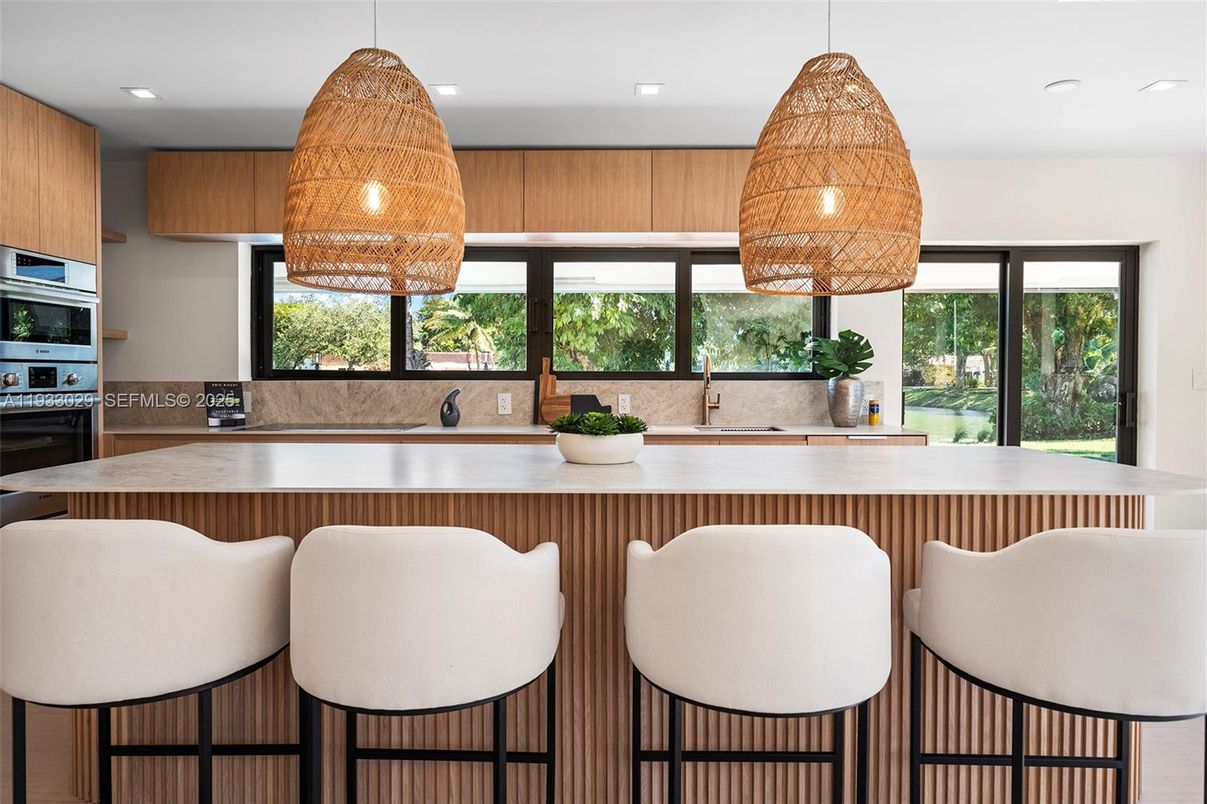 Interior, Kitchen, Pendant Lights, Recessed Lighting, Stainless Steel Appliances