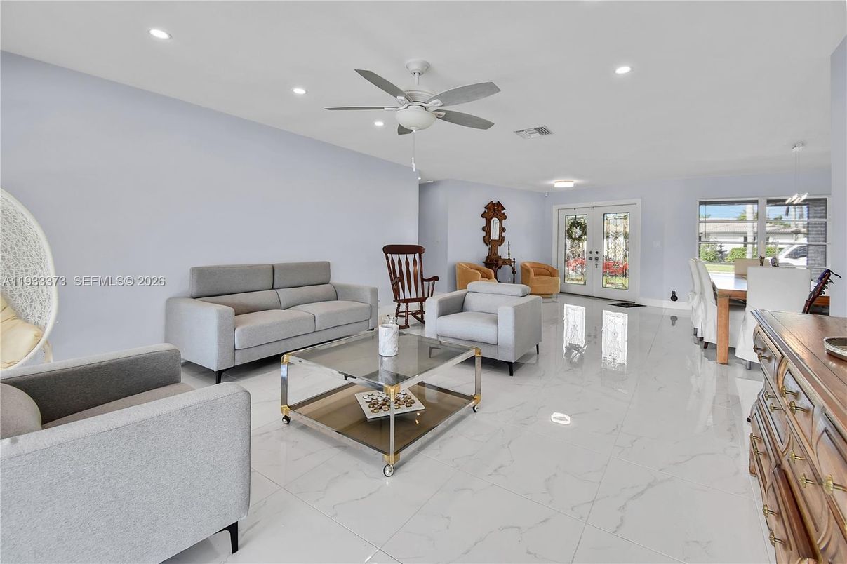 Interior, Living room, Marble, Recessed Lighting