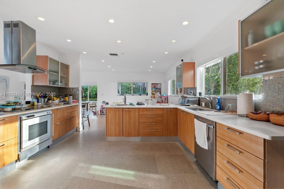 Interior, Kitchen, Recessed Lighting, Stainless Steel Appliances