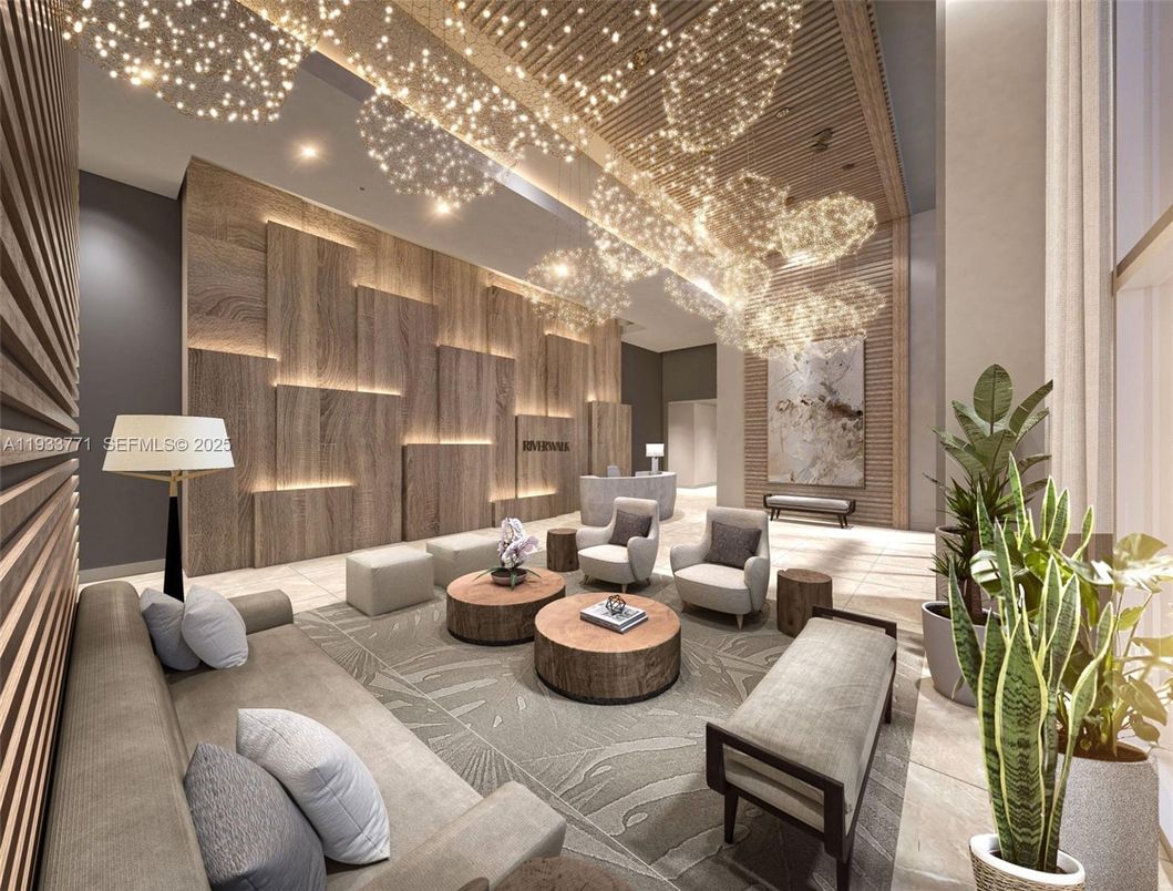 Interior, Living room, Recessed Lighting