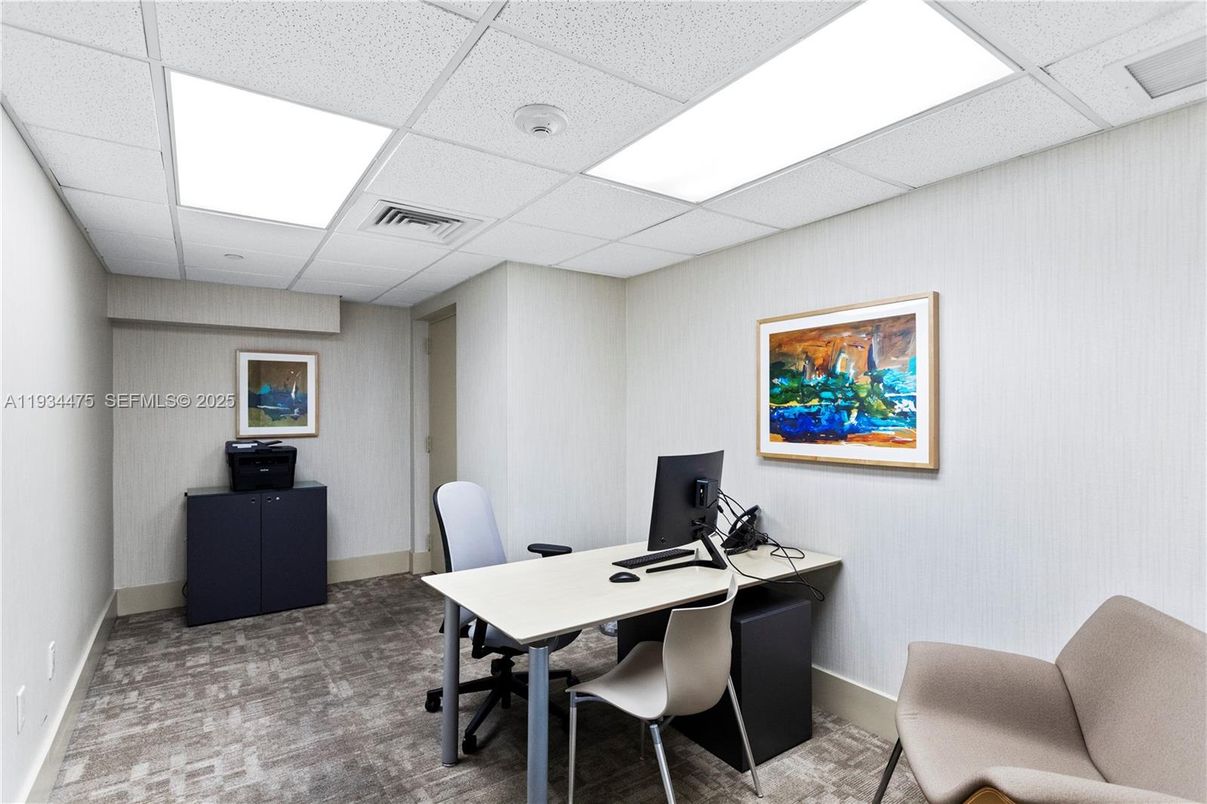 Home Office, Interior, Recessed Lighting
