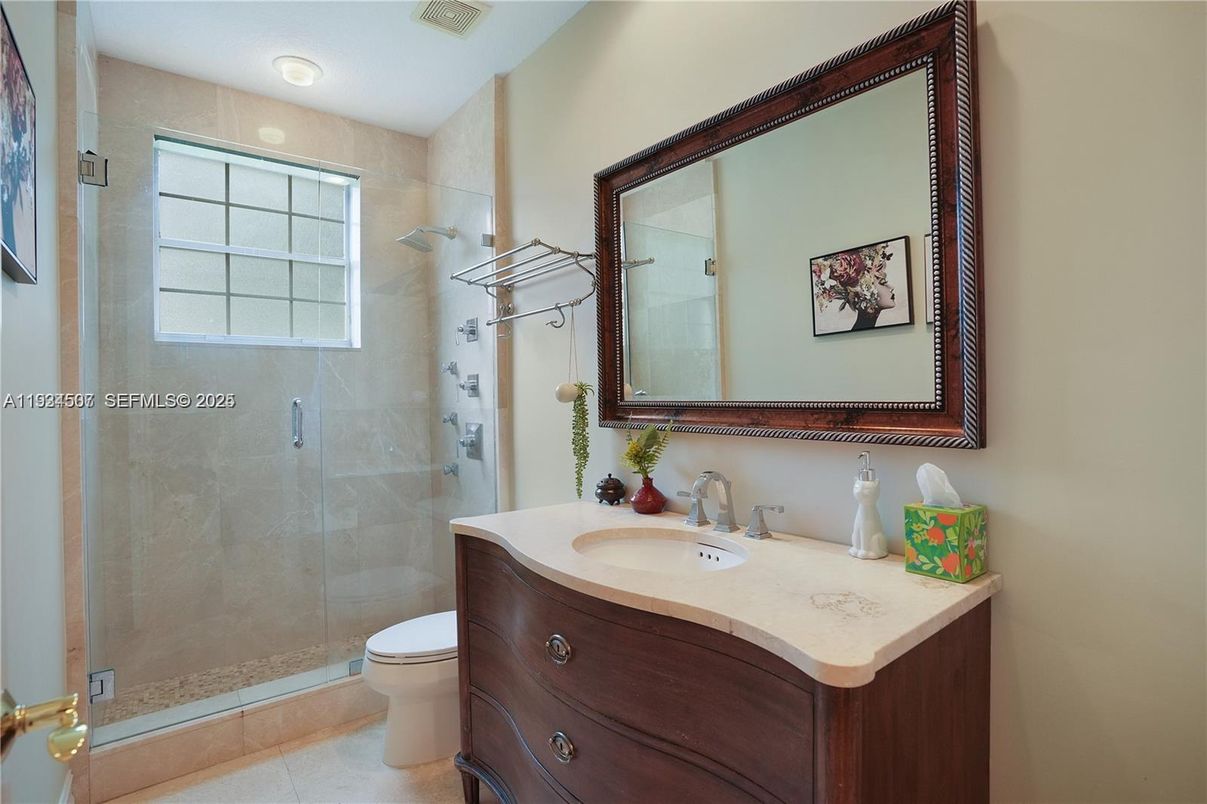 Bathroom, Glass Shower, Interior