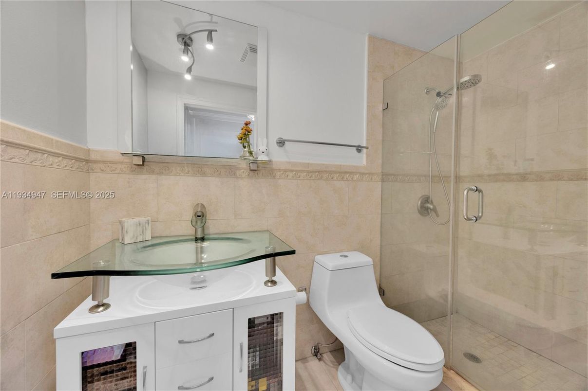 Bathroom, Glass Shower, Interior