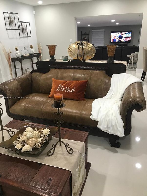 Interior, Living room, Recessed Lighting