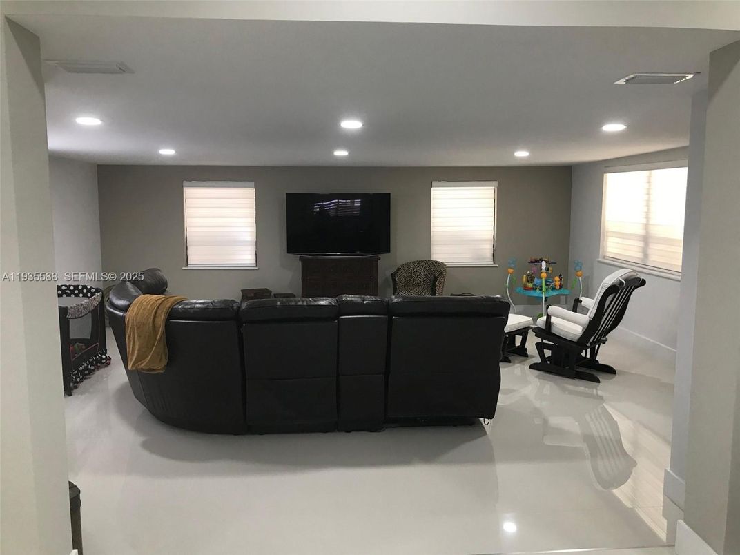 Interior, Living room, Recessed Lighting