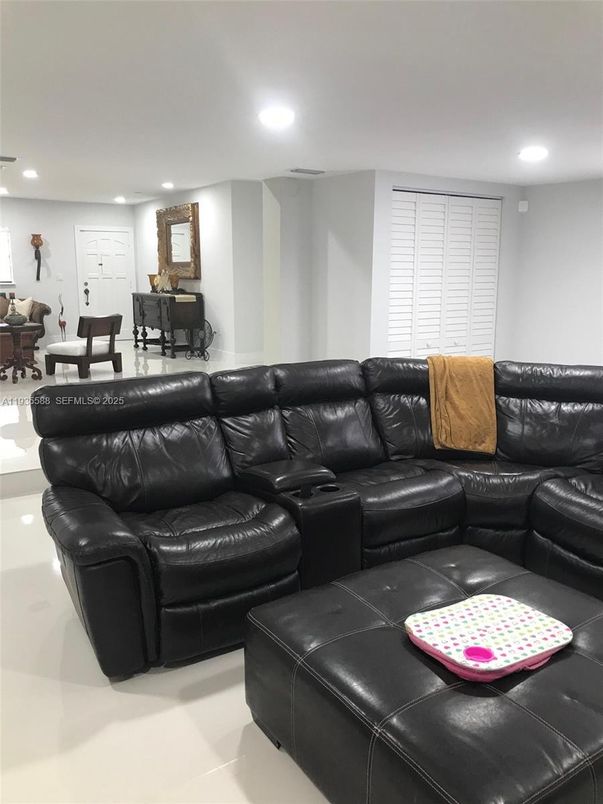 Interior, Living room, Recessed Lighting