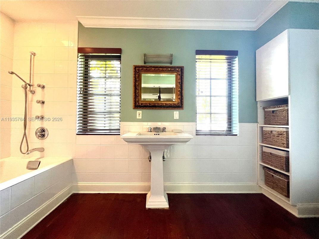 Bathroom, Interior, Wood Texture Flooring