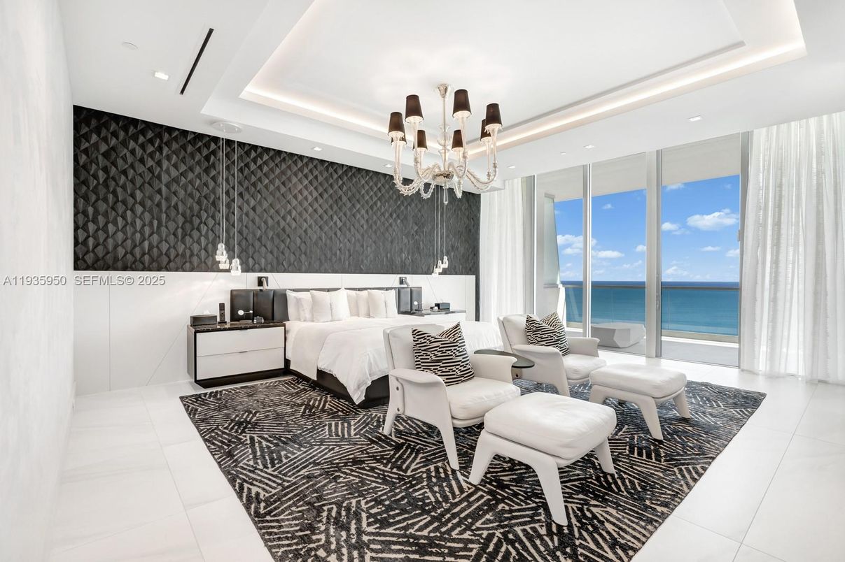 Bedroom, Chandelier, Interior, Recessed Lighting, Water