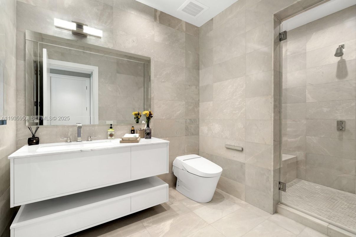 Bathroom, Glass Shower, Interior