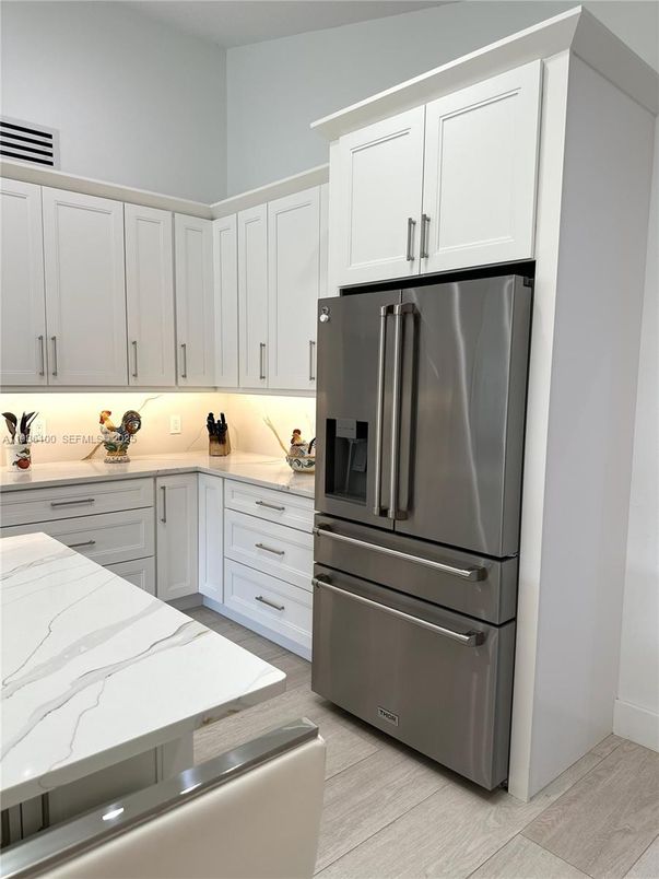 Interior, Kitchen, Wood Texture Flooring