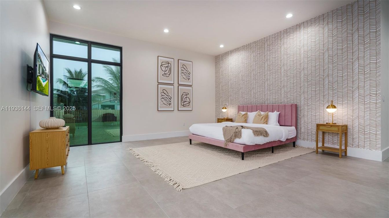 Bedroom, Interior, Recessed Lighting