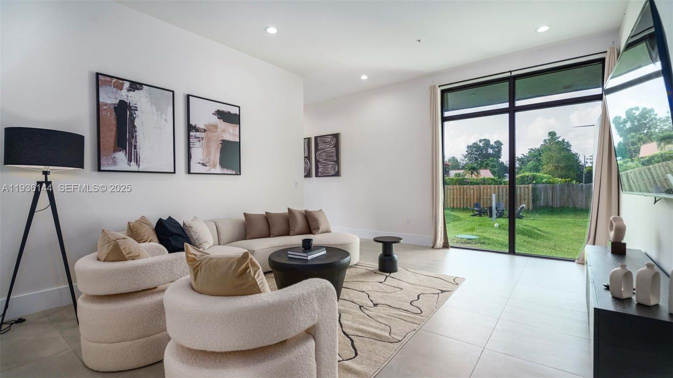 Interior, Living room, Recessed Lighting