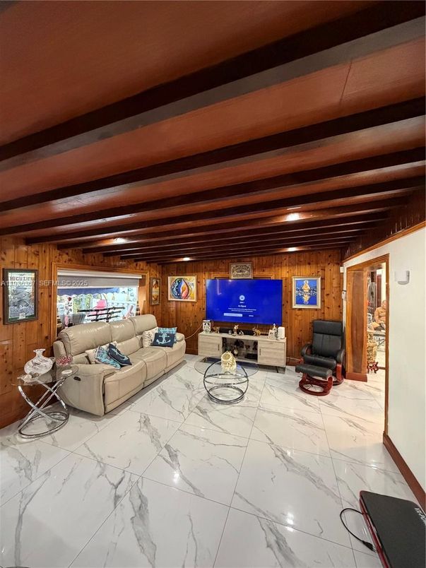 Fireplace, Interior, Living room, Marble, Wooden Beams, Wooden Ceilings, Wooden Walls