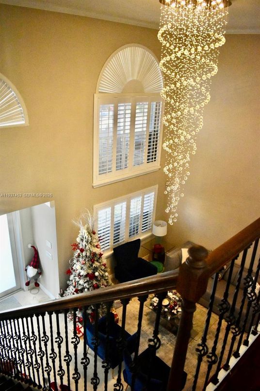 Chandelier, Interior