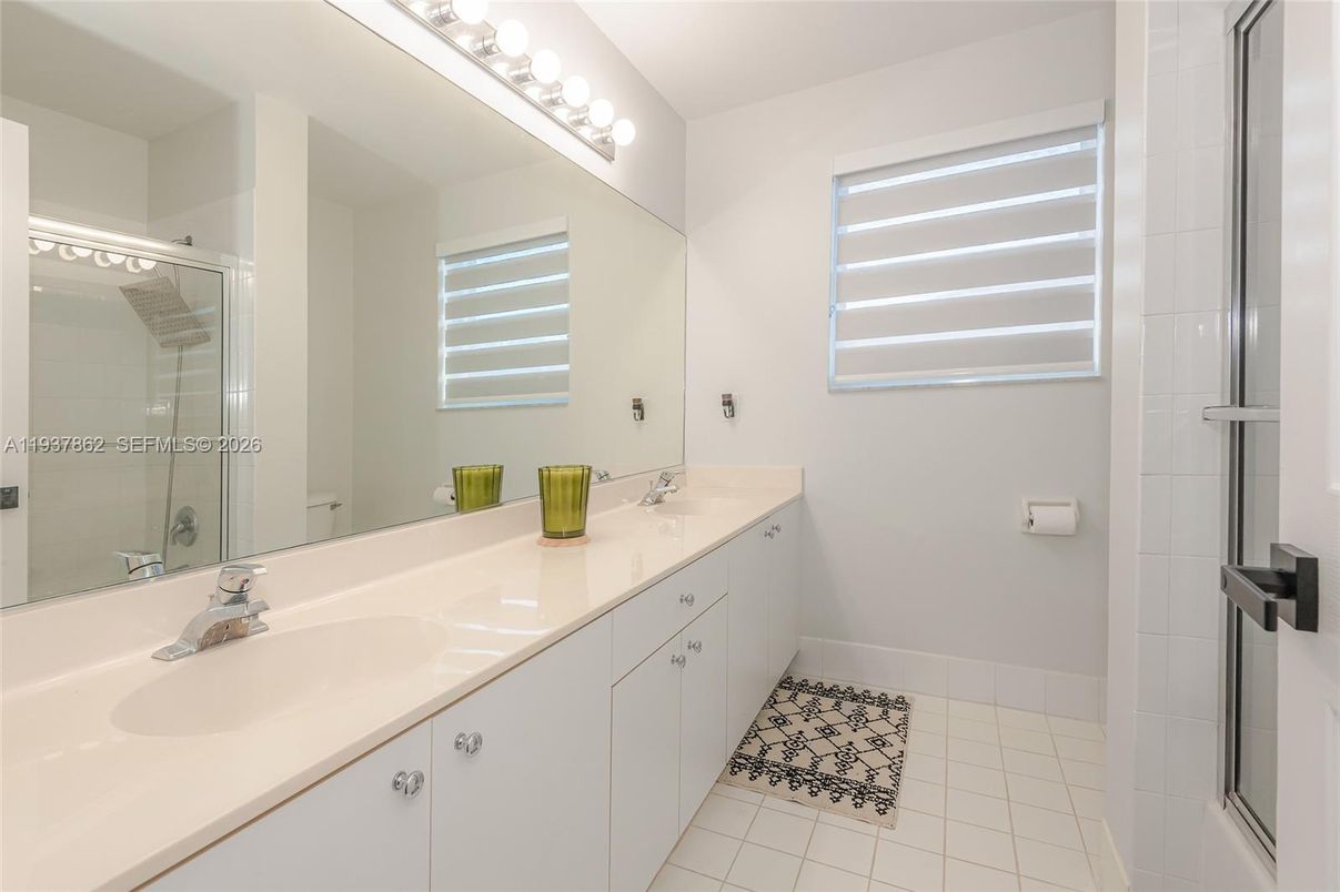 Bathroom, Dual Sink Vanities, Glass Shower, Interior