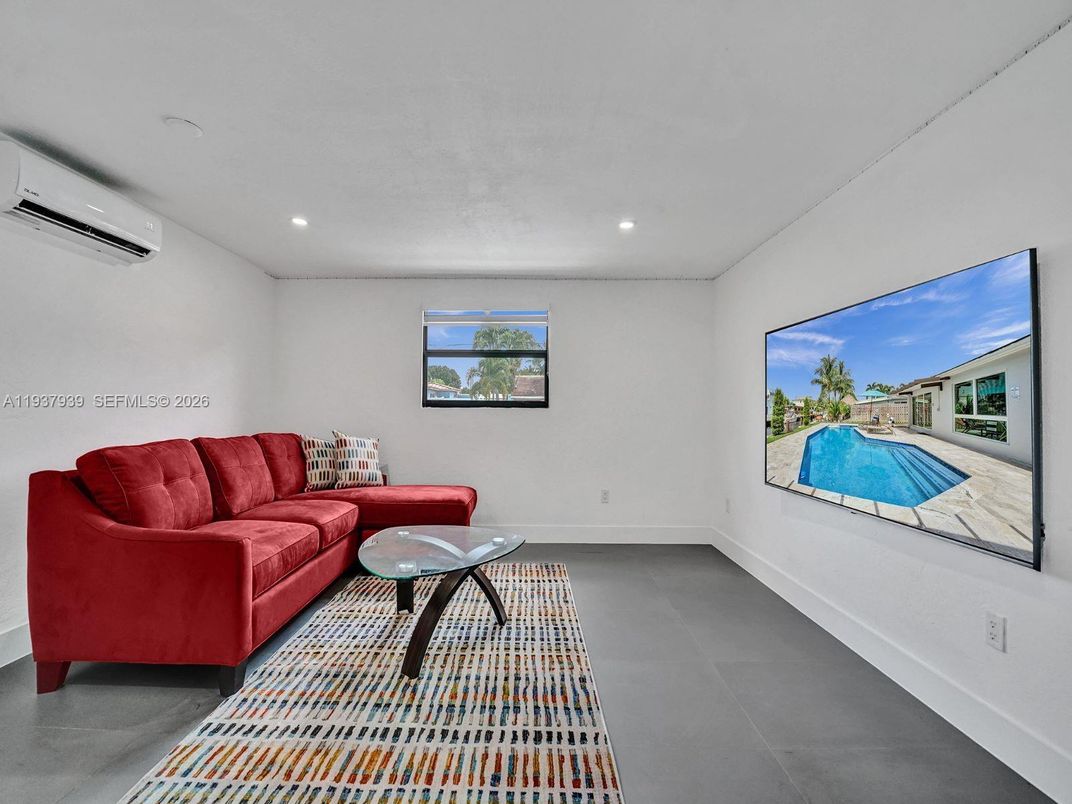 Interior, Living room, Recessed Lighting