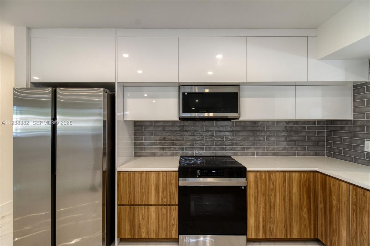 Interior, Kitchen, Recessed Lighting, Stainless Steel Appliances