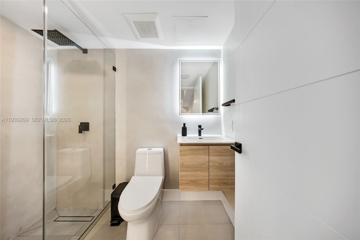Bathroom, Glass Shower, Interior