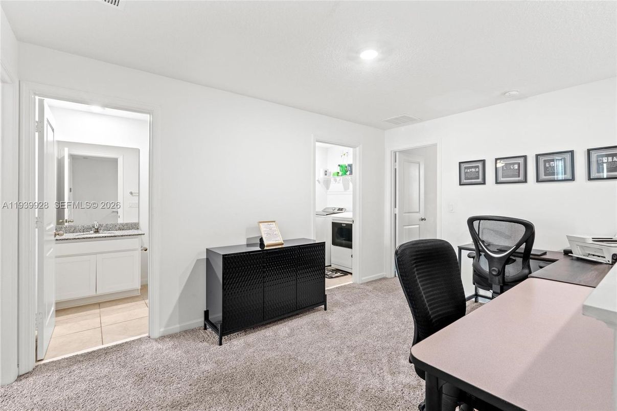 Home Office, Interior, Recessed Lighting