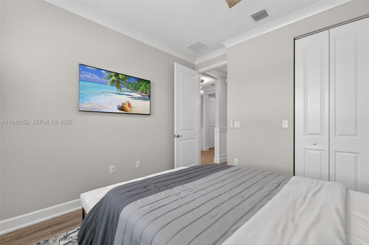 Bedroom, Interior, Wood Texture Flooring