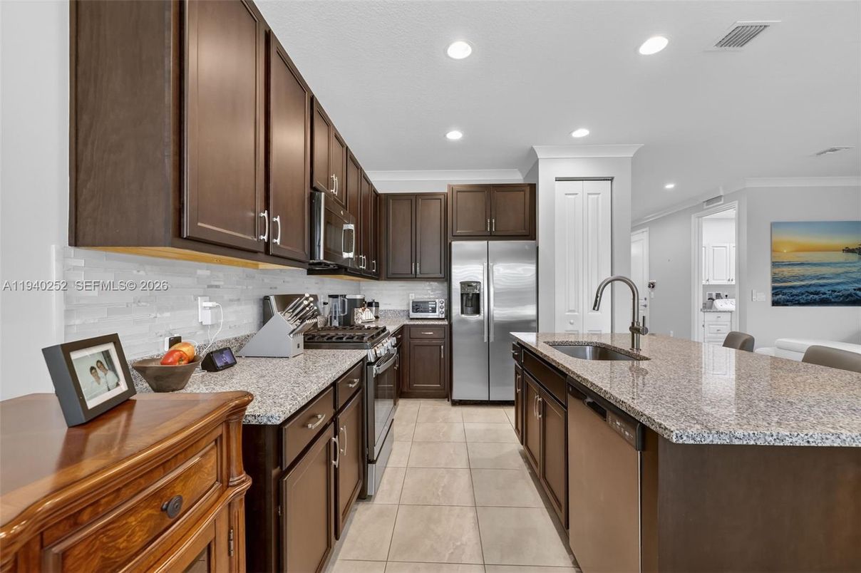 Interior, Kitchen, Recessed Lighting, Stainless Steel Appliances