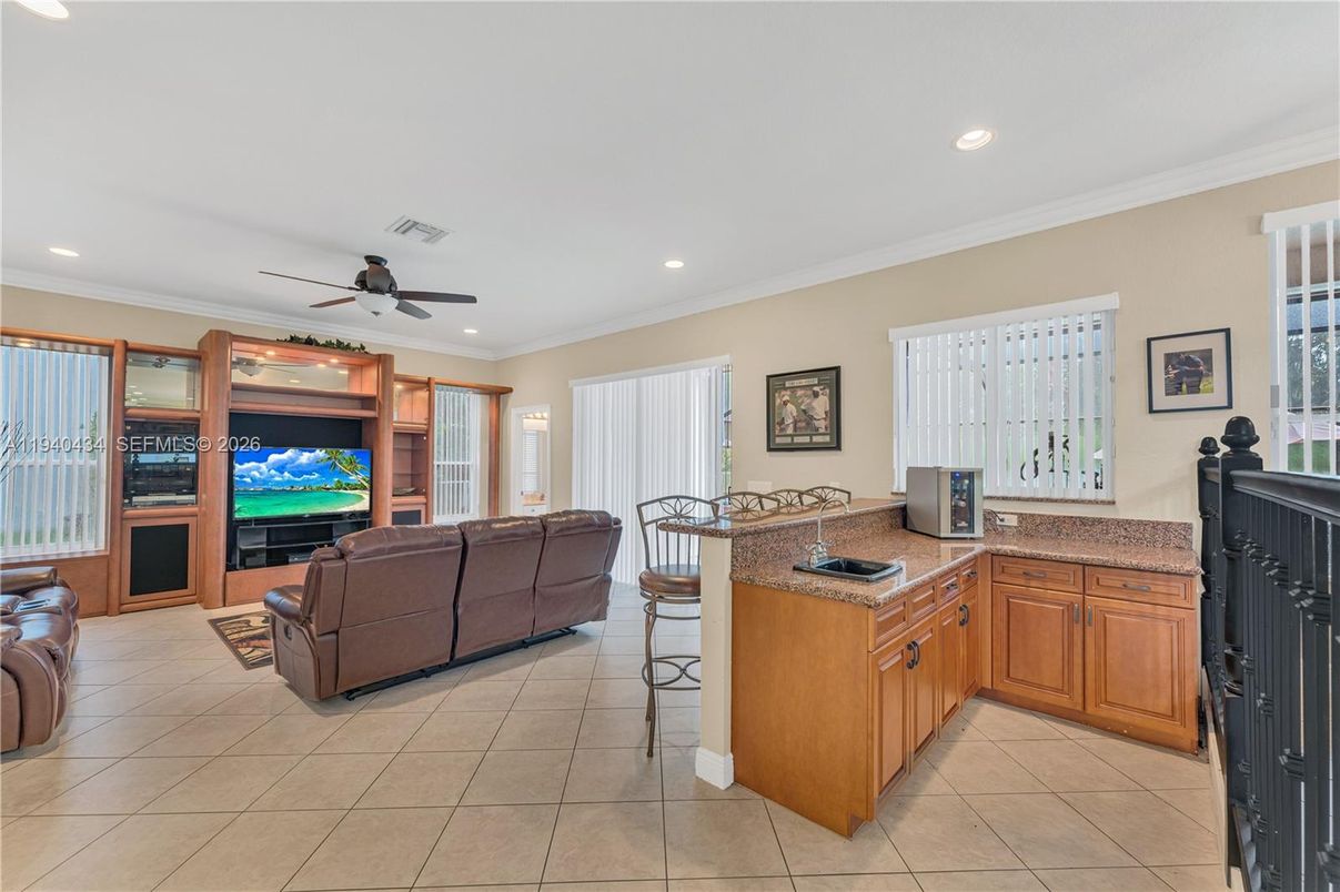 Interior, Living room, Recessed Lighting