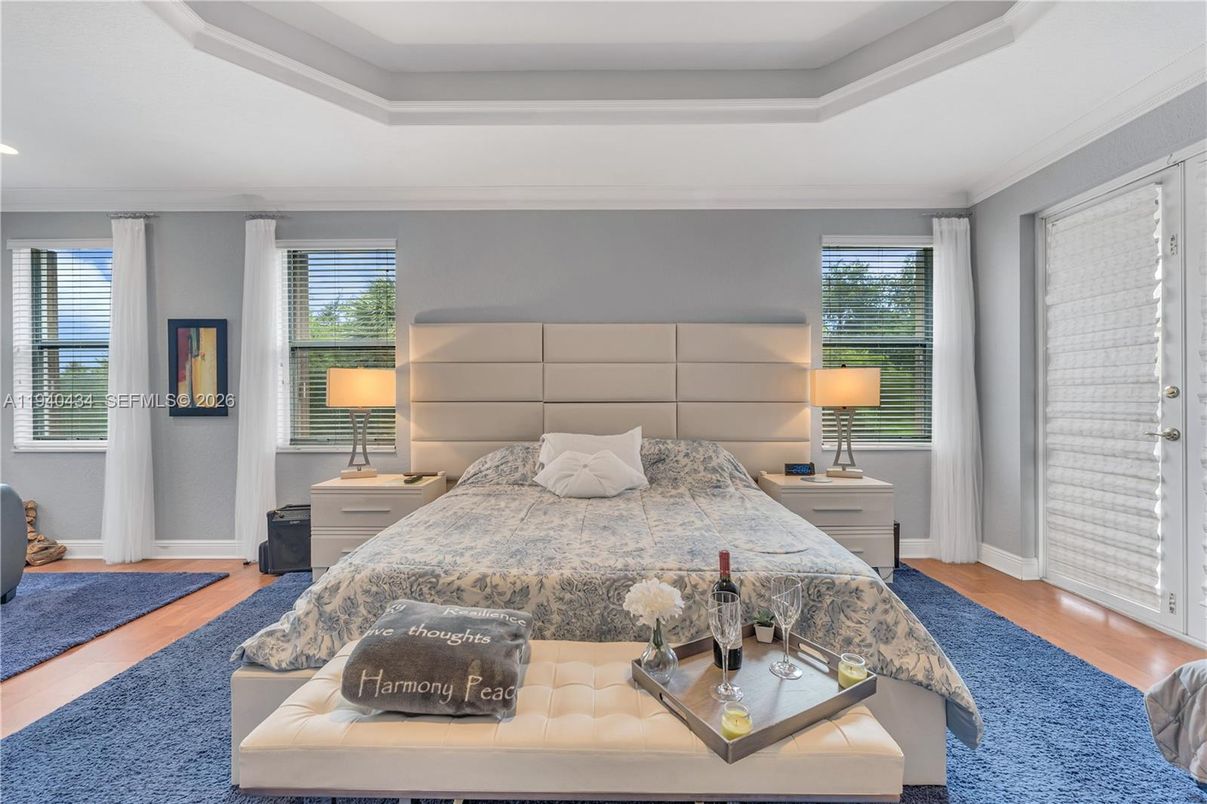 Bedroom, Interior, Wood Texture Flooring