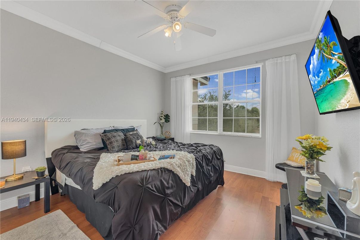 Bedroom, Interior, Wood Texture Flooring