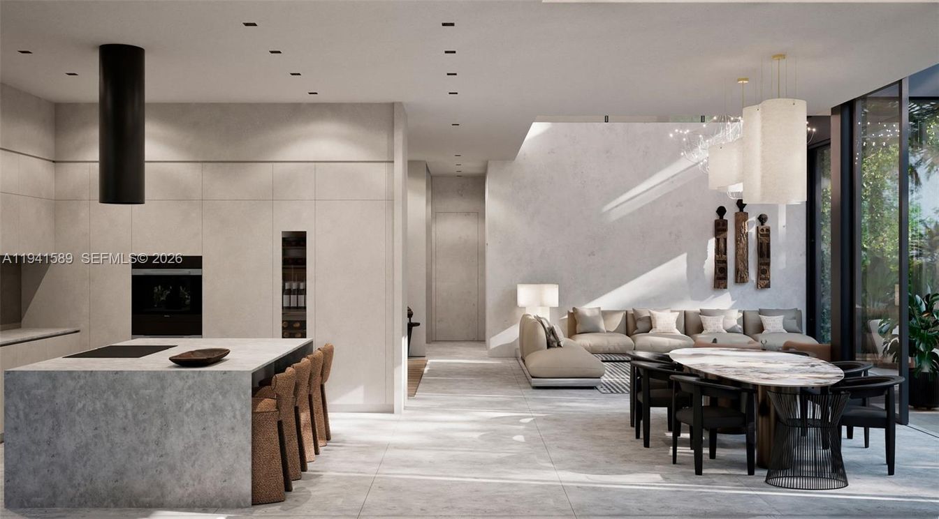 Dining room, Interior, Pendant Lights, Recessed Lighting