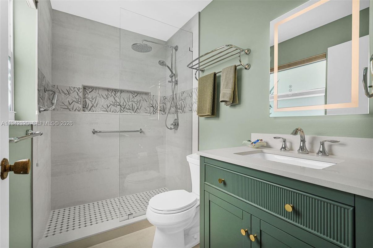 Bathroom, Glass Shower, Interior