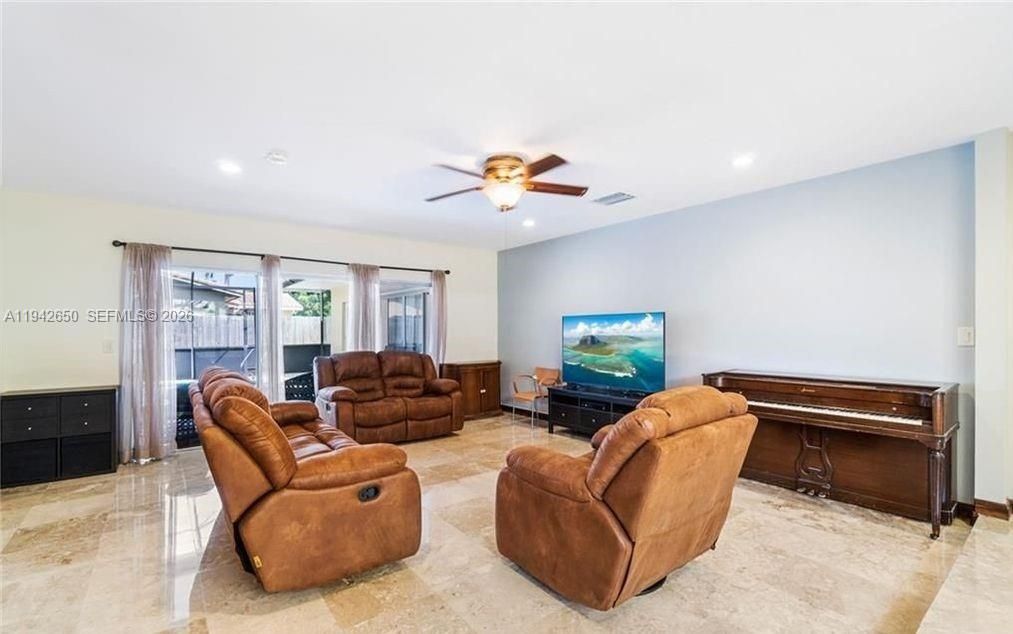 Interior, Living room, Piano, Recessed Lighting