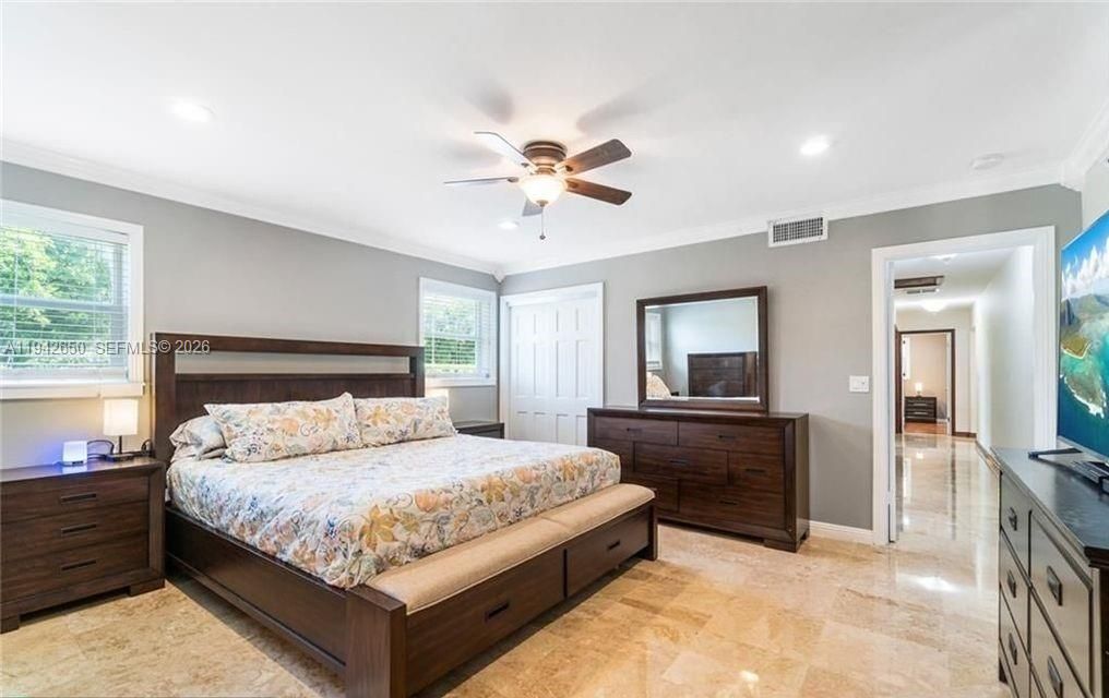 Bedroom, Interior, Recessed Lighting