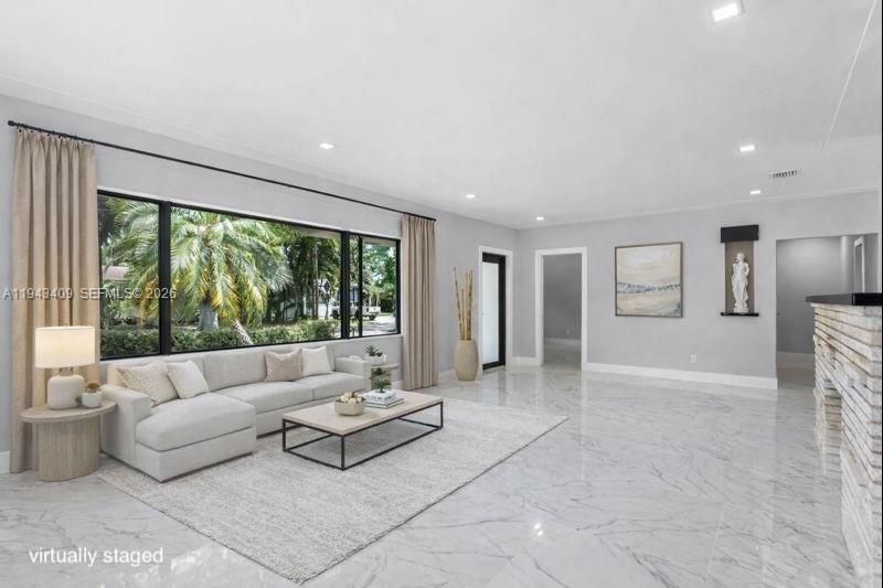 Interior, Living room, Marble, Recessed Lighting