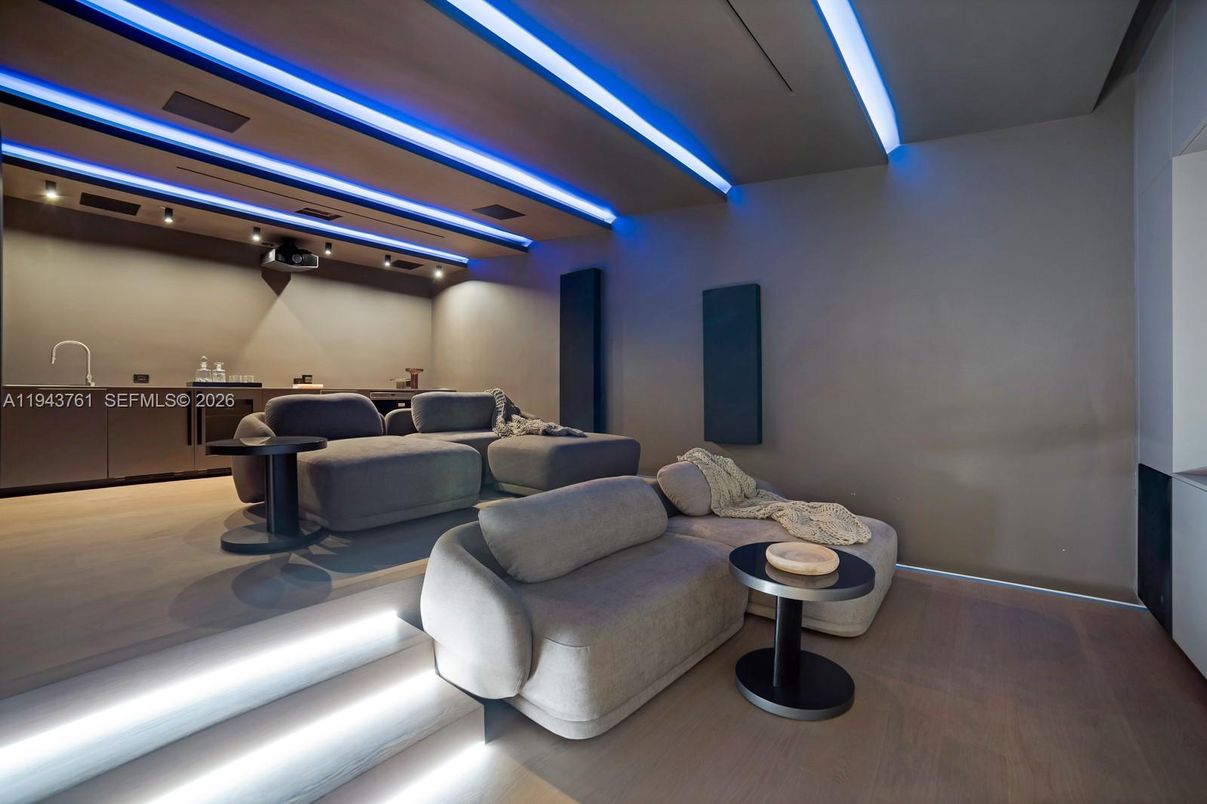 Interior, Theatre Room, Wood Texture Flooring