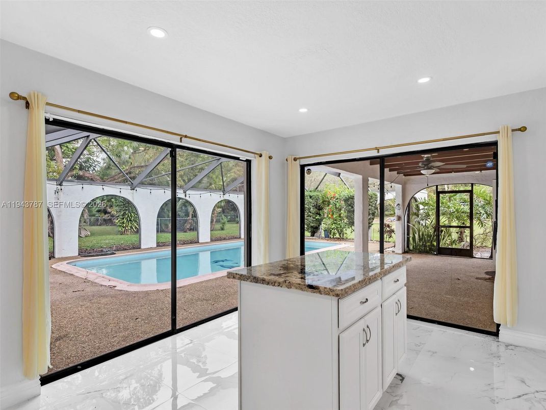 Glass Ceilings, Interior, Marble, Pool, Recessed Lighting, Sun Room
