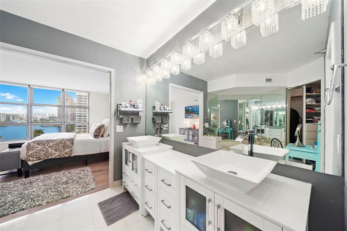 Bathroom, Bedroom, Dual Sink Vanities, Interior, Water, Wood Texture Flooring