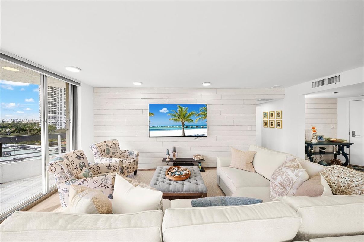 Interior, Living room, Recessed Lighting, Stone Walls