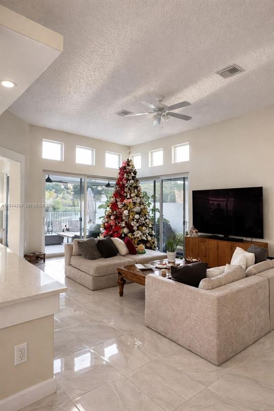 Interior, Living room, Recessed Lighting