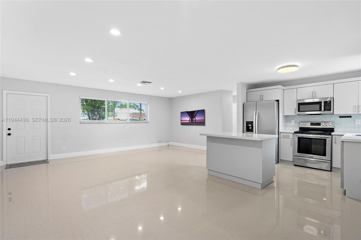 Interior, Kitchen, Recessed Lighting, Stainless Steel Appliances