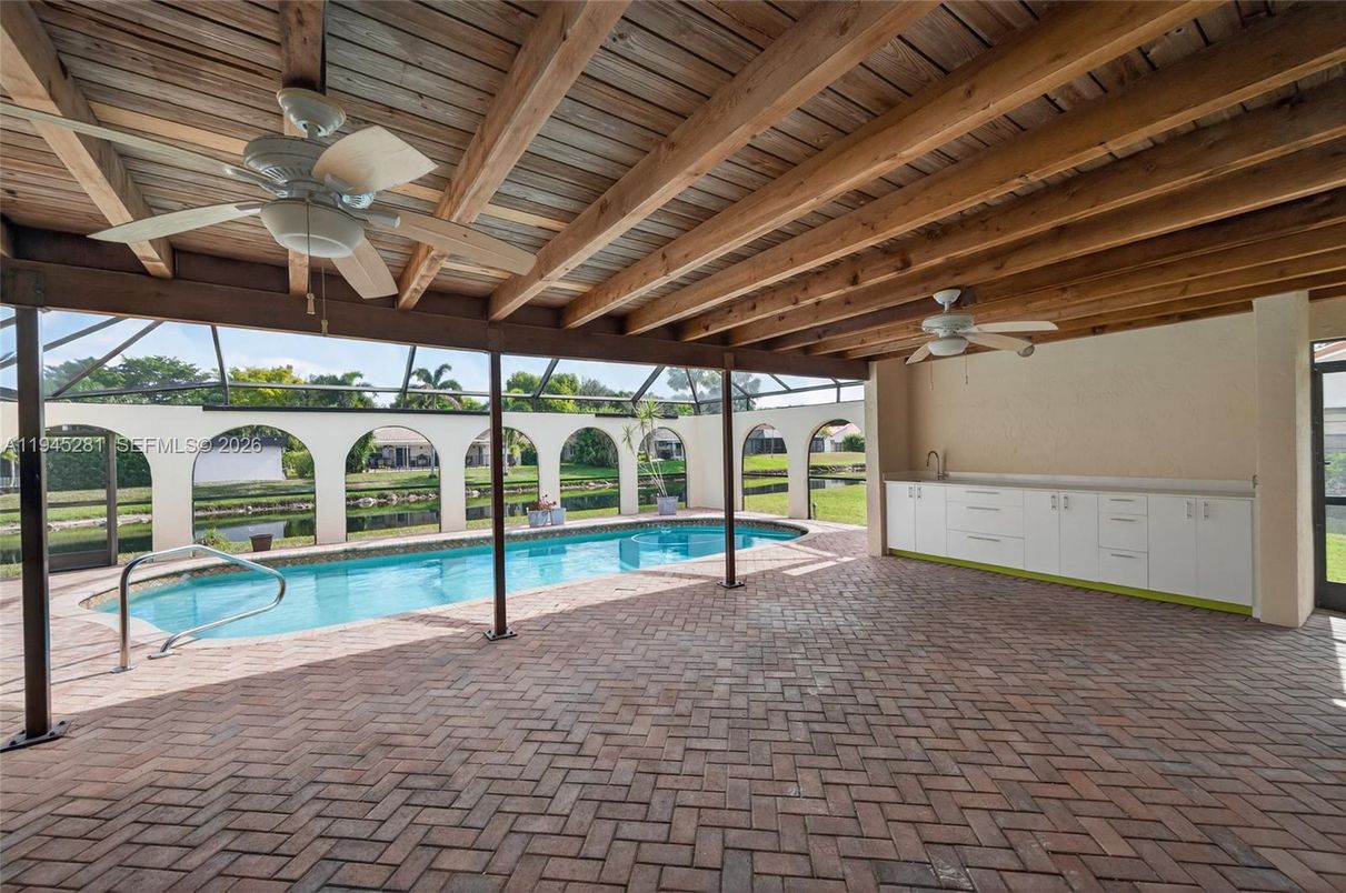 Glass Ceilings, Interior, Pool, Sun Room, Wooden Beams, Wooden Ceilings