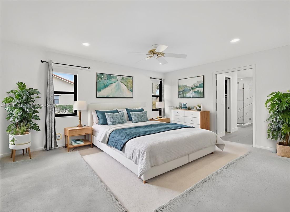 Bedroom, Interior, Recessed Lighting