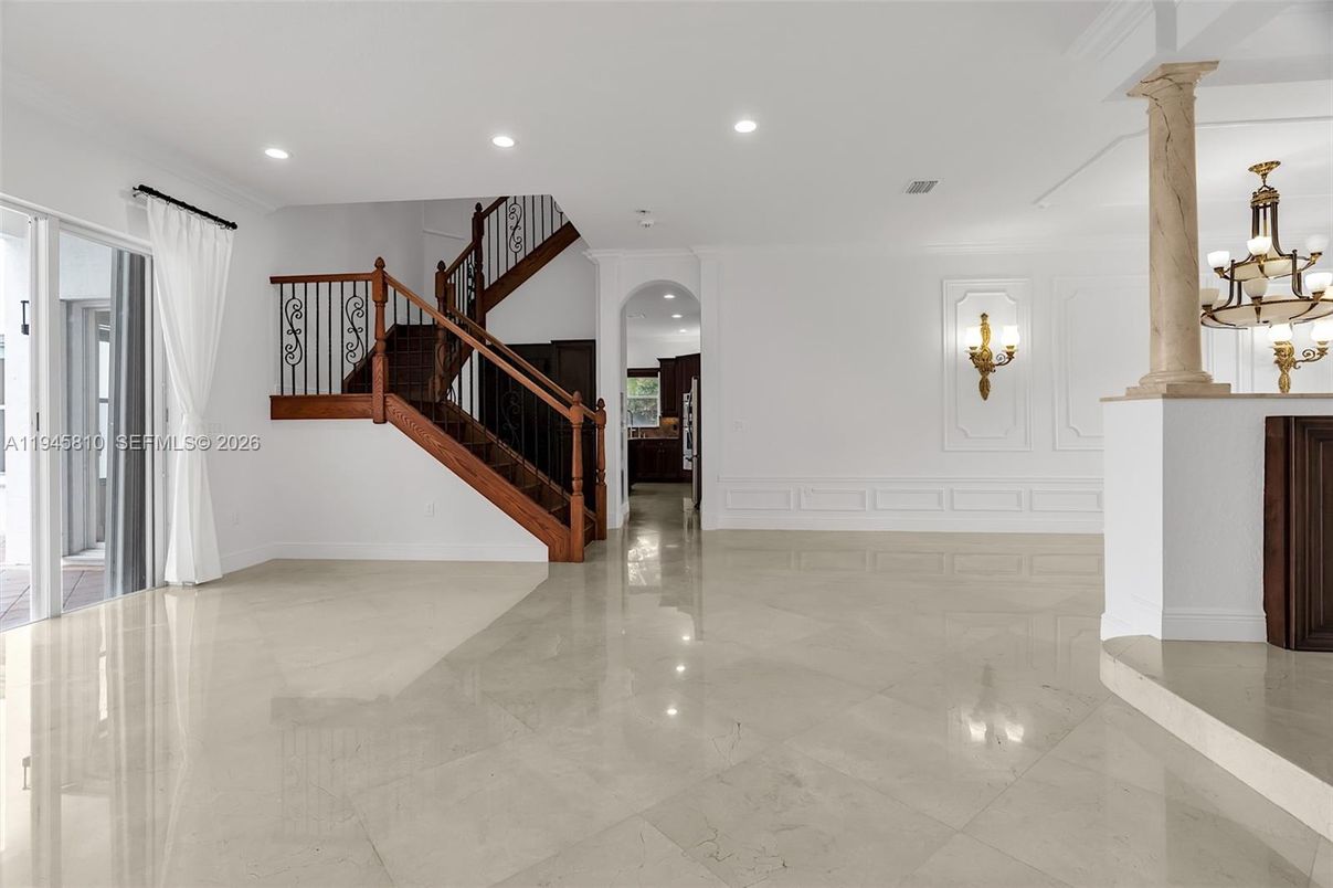 Chandelier, Interior, Recessed Lighting