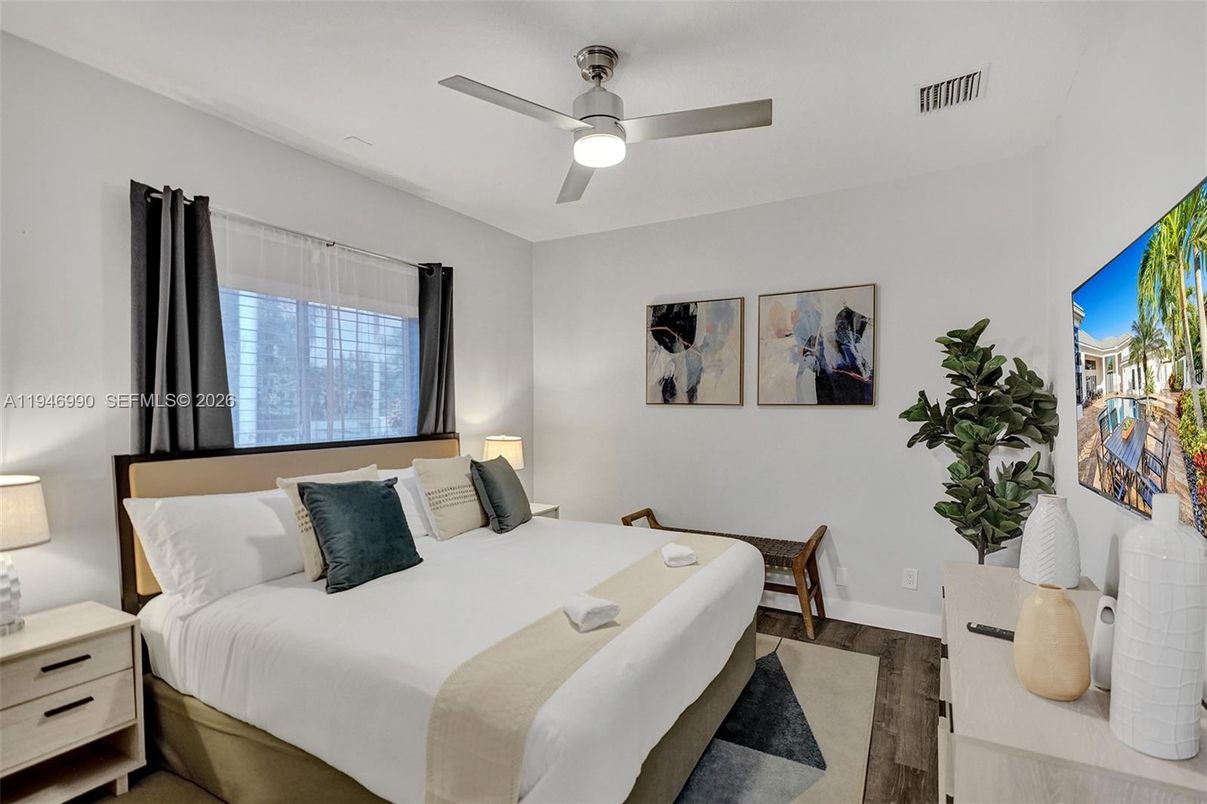 Bedroom, Interior, Wood Texture Flooring