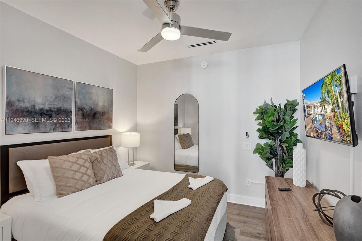 Bedroom, Interior, Wood Texture Flooring