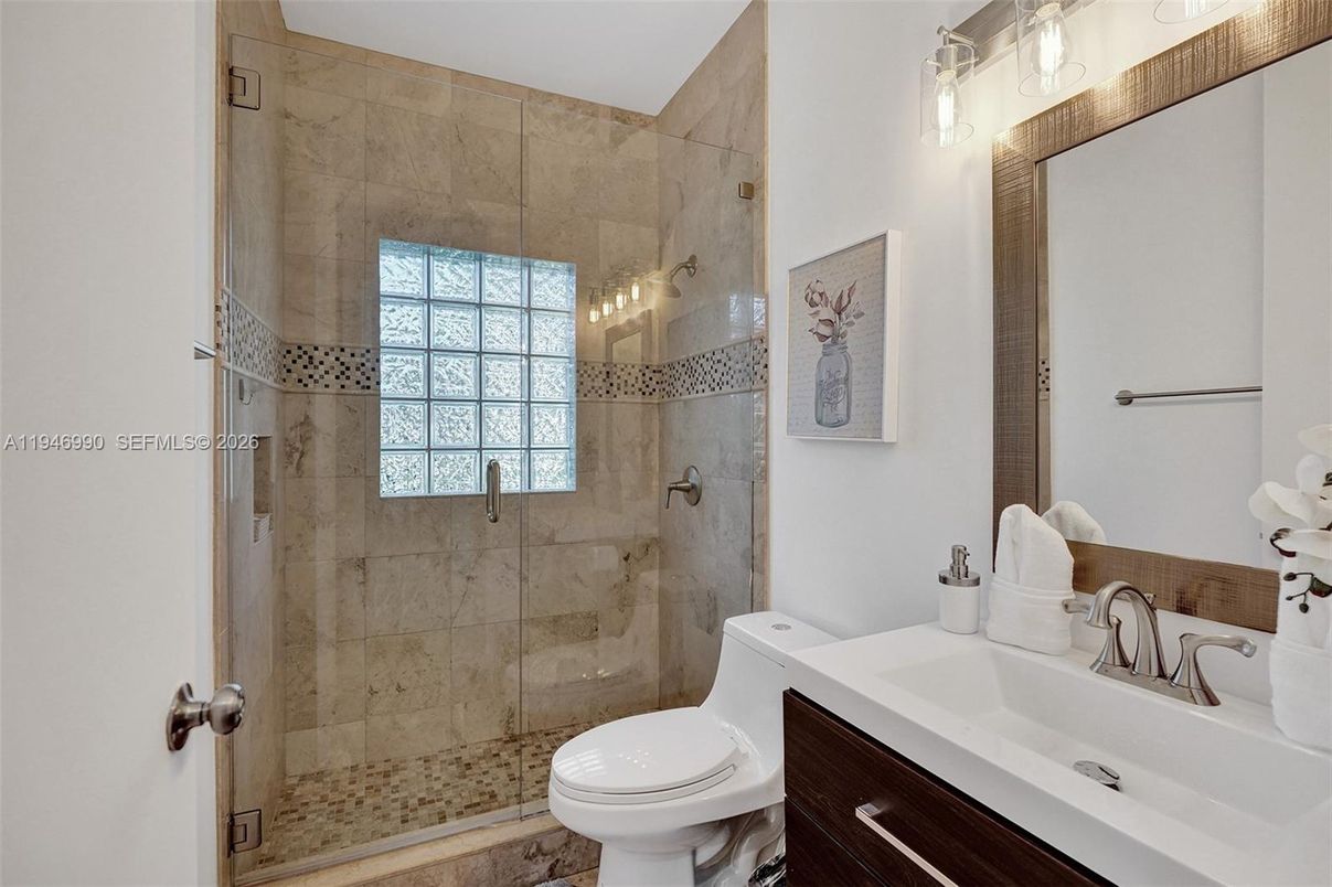 Bathroom, Glass Shower, Interior