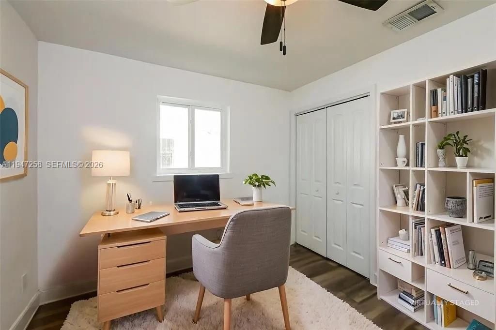 Home Office, Interior, Wood Texture Flooring