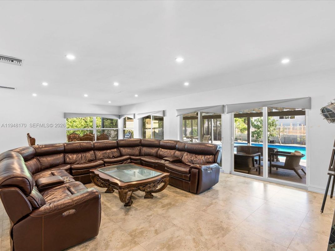 Interior, Living room, Recessed Lighting